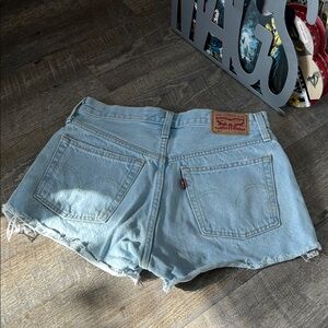 Levi's Women's Faded Blue Jean Shorts